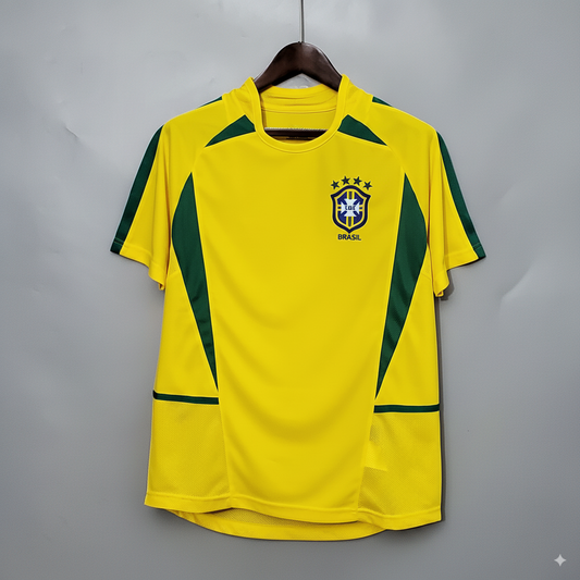 Camiseta Selección Brasil 2002 - Primera Equipación | Copa del Mundo | RetroCamis