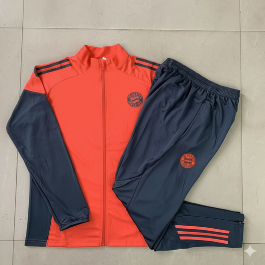 Chándal Bayern de Múnich rojo y azul marino – Conjunto deportivo completo