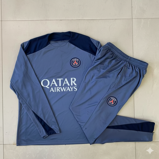 Chándal PSG gris oscuro – Conjunto deportivo completo